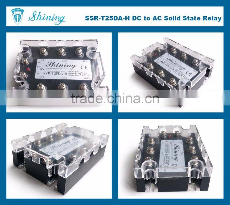 SSR-T25DA-H Equal To Fotek CE Approved 25A 3 Phase SSR