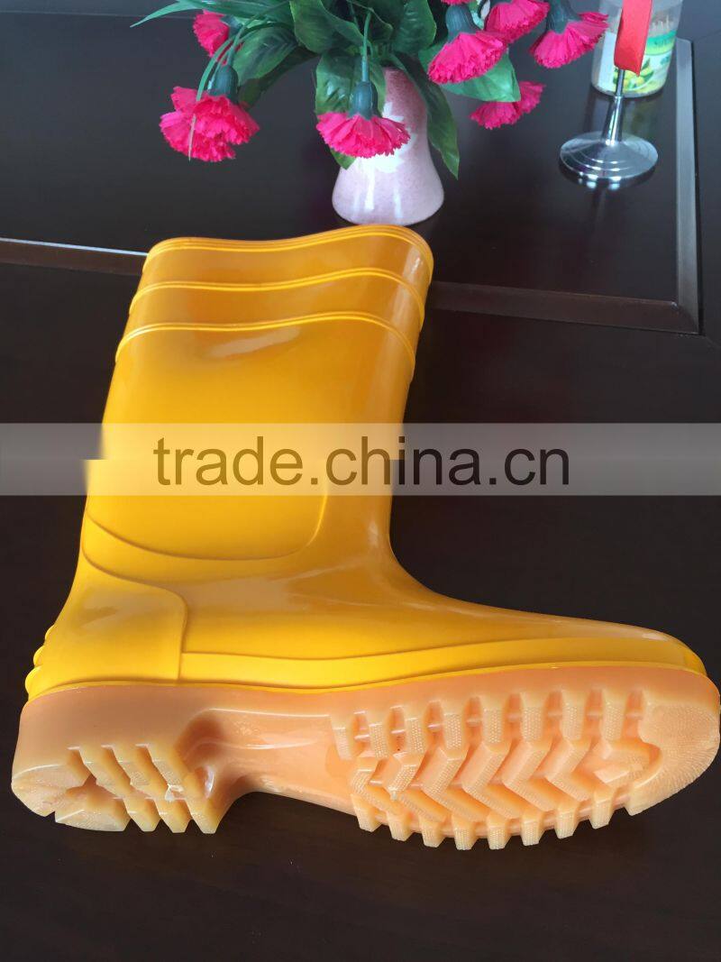 Work shoes pvc safety boots