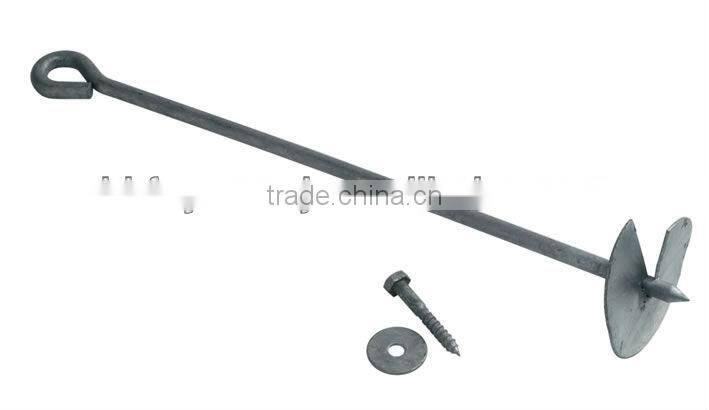 hot-dipped galvanized screw in ground anchor