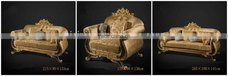 Elegant Emerald Green Living Room Sofa, Noble Solid Wood Carved 3+2+1 Sofa Set, British Royal Furniture