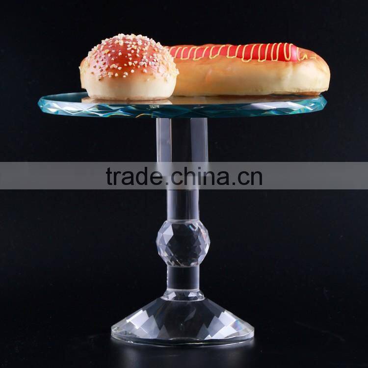 Factory Sale attractive style crystal cake stand with good prices