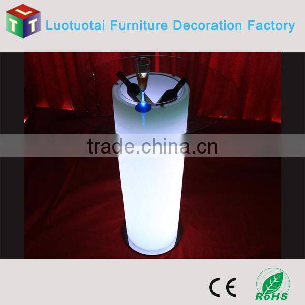 modern design led bar table with ice bin