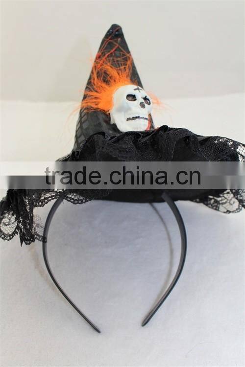Fashion Halloween Witch Hat headband skull hat hairband