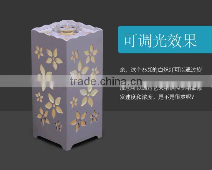 High-grade hollow carved lamp Household carved aromatherapy decorate table lamp essential oil table lamp