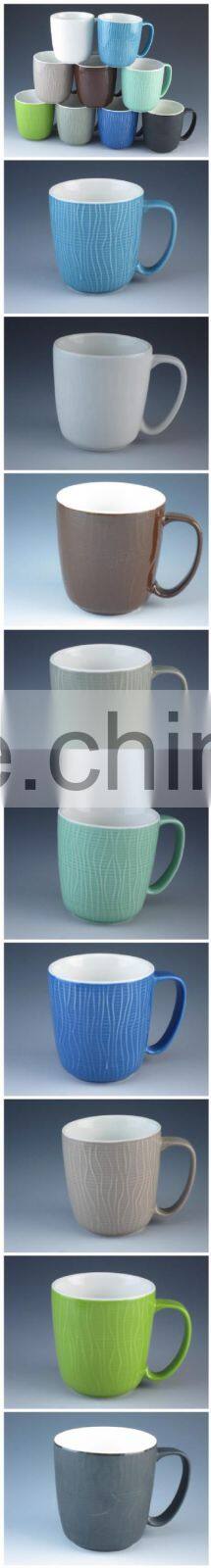 fresh color glazed ceramics type drinkware coffee mug 12oz