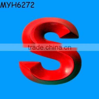 Black resin alphabet letter z crafts