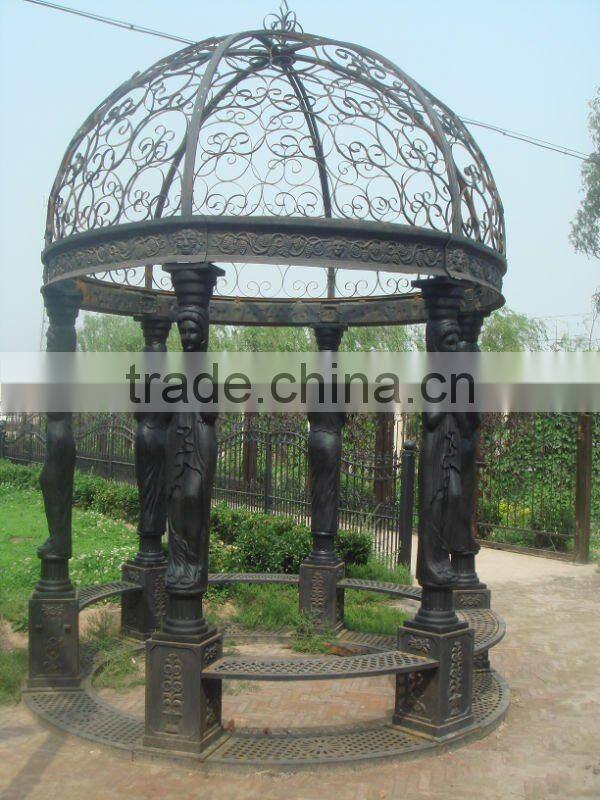 China manufacturer cast Iron Hexagon Pavilion for sale
