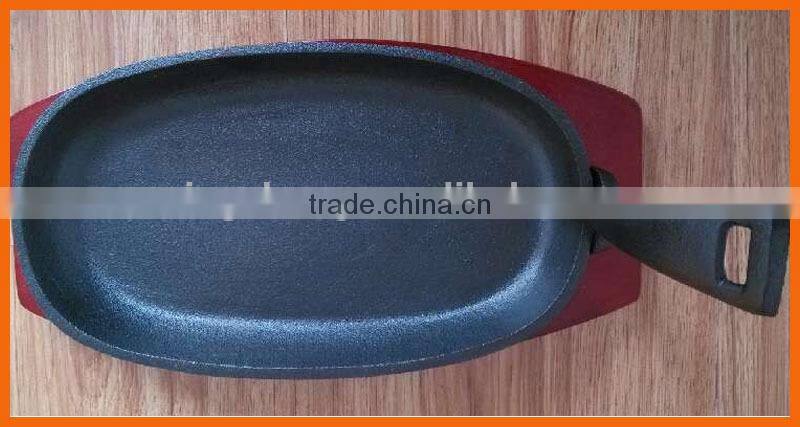 WS-FP17 oval frying pan/fajita pan