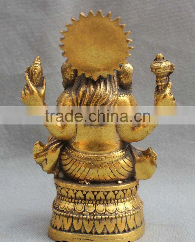 Art And Collectible Use And Carved Technique Decorative Ganesha Statue