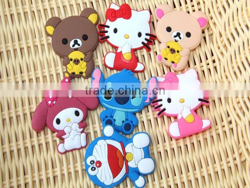 2015 silicone material promotional snowman label fridge magnet sticker