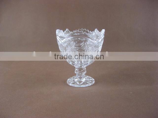 Glass ice cream bowl