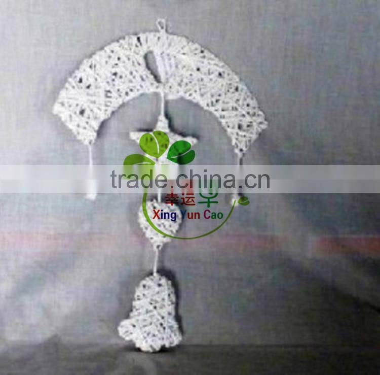 Cheap Christmas wicker bell decoration