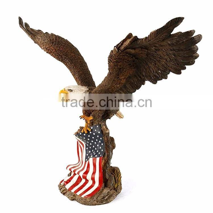 Garden decoration life size fiberglass vulture bird statue