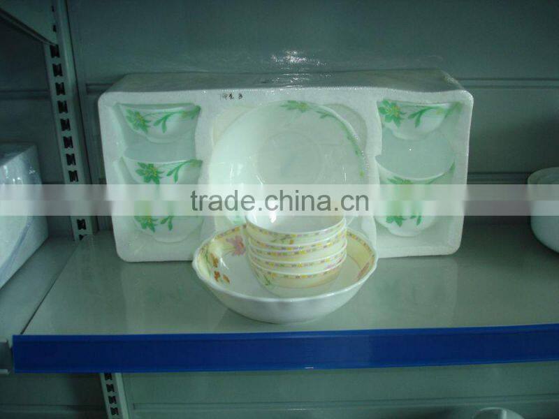 7pcs heat resistant opal glass dinner set