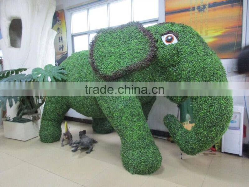 plastic animal artificial bull/fake grass animal