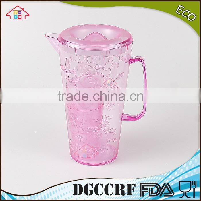 NBRSC set of 5 pcs Plastic PS Cold water jug water kettle Hollow drinking bottle PP pot double layer watering can