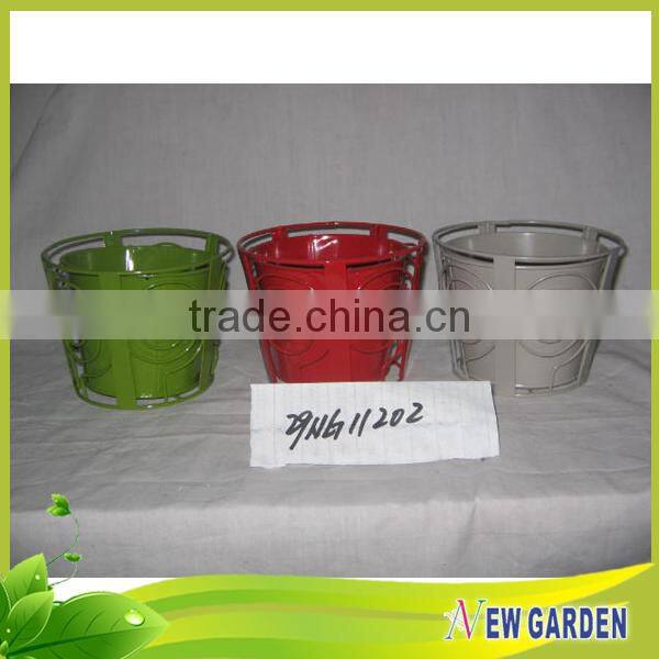 Beautiful Outdoor garden supply metal hanging flower pot stand