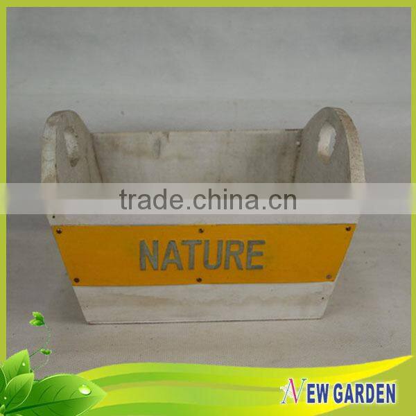 Wooden Decoration basket, Gardeing Colorful Wood Easter Basket