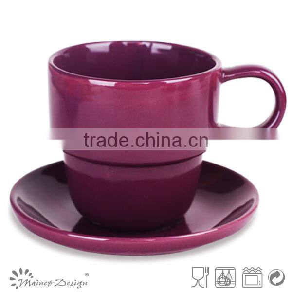 two tone stamp with Cup Saucer solid colour Cheap high quality modern style new design