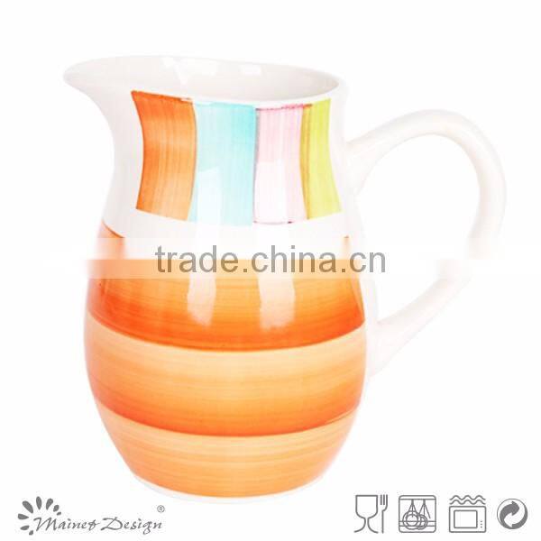 Handpainted tea coffee creamer container