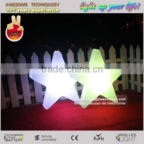 battery powered led star light / colorful decorative star lamp