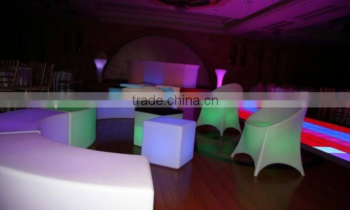 Illuminated led seating chair
