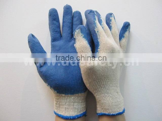 DDSAFETY 2017 Cotton Gloves Coated Latex Smooth Finished With CE