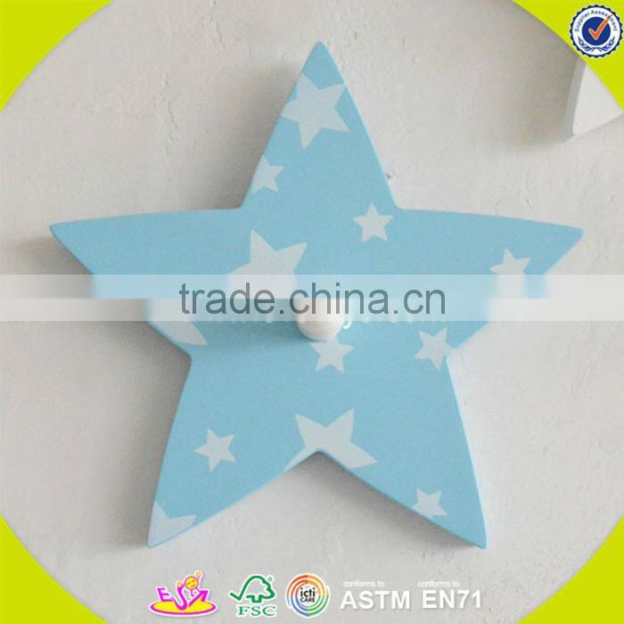 wholesale baby wooden wall hook cheap kids wooden wall hook high quality children wooden wall hook W09B026