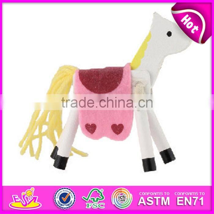 2016 wholesale cheap funny wooden baby puppet toy W06D026