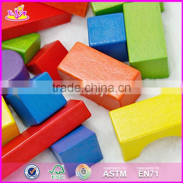 2017 New design 29 pieces educational building blocks wooden toys for kids W13A106