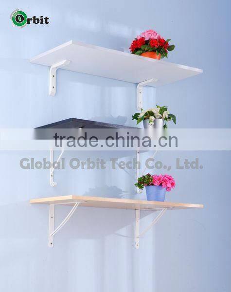 High Quality Industrial Style DIY Metal Book Wooden Wall Shelf