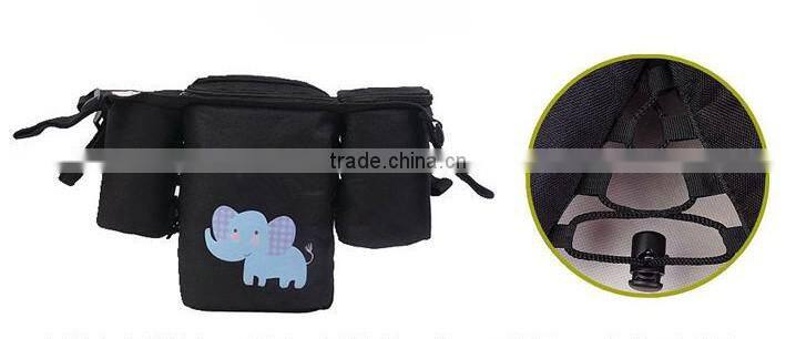 Three pockets troller baby milk cooler bag