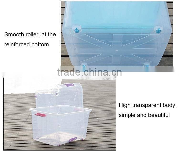 Large Capacity Multipurpose Plastic Storage Container with Wheels