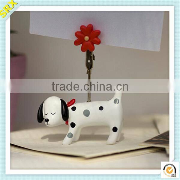 Novelty pretty dog shape memo clip custom made plastic memo clip