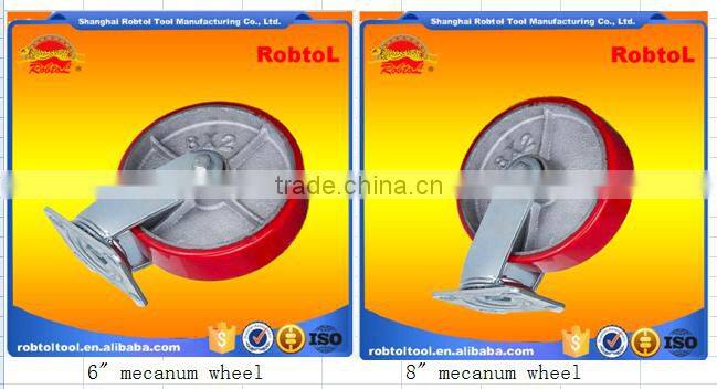 50mm Castor Wheel Caster Fixed Swivel Brake Rubber Nylon Pu TPR PP