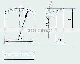hard alloy blade for processing tool of building material---To mount starters.(1352)