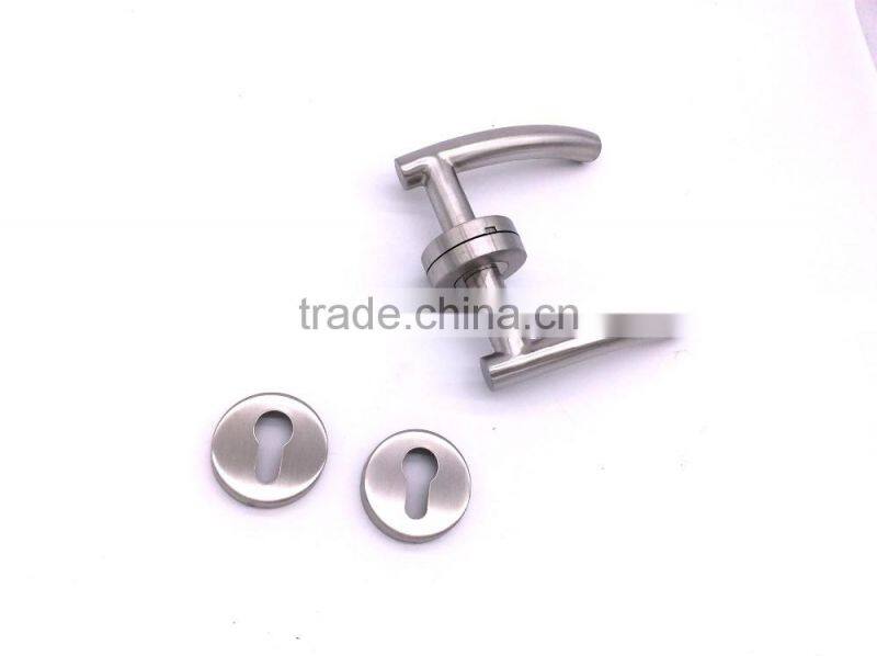 solid hollow stainless steel 304 double handle lever hotel room keyless door mortise lock