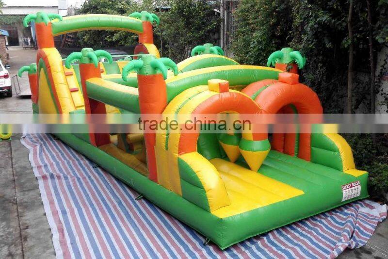 100 foot inflatable obstacle course bounce houses Inflatable Fun Run for rent