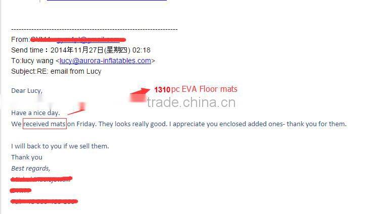 New finished back handspring training mat with customized logo