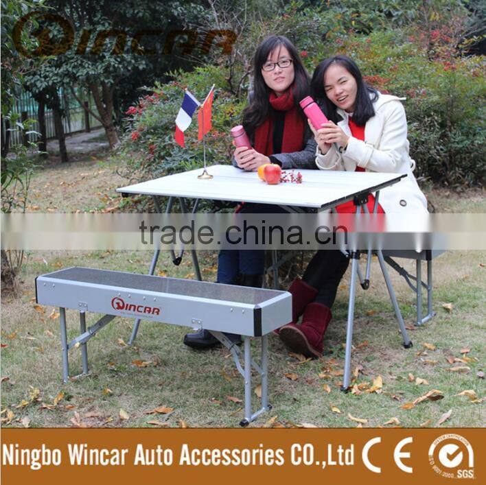 Portable folding table and chair set Aluminum Folding Beach Table