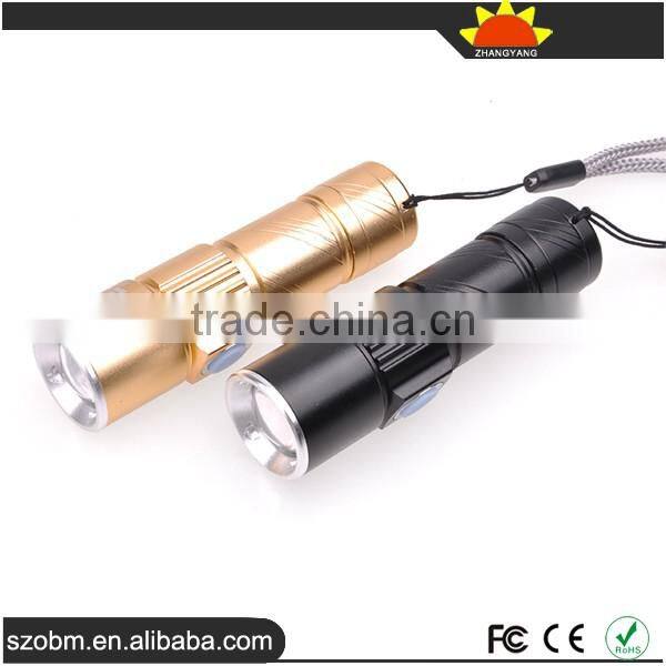 Mini Led Flashlight XPG-R5 Led 250 lumen 3 mode USB Rechargeable Led Flashlight