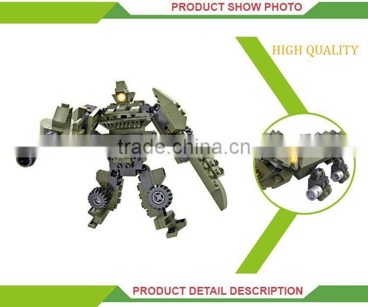3 in 1 Wholesale Child toys robot outdoor building blocks