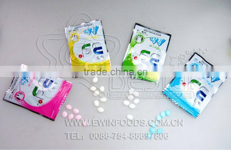 Four flavours sugar free chewing candy