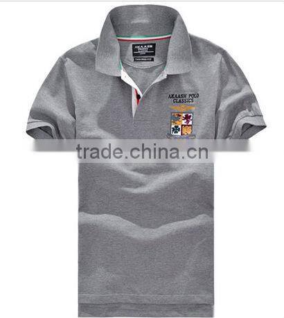 high quality white men polo shirts with embroidery, wholesale men polo shirt