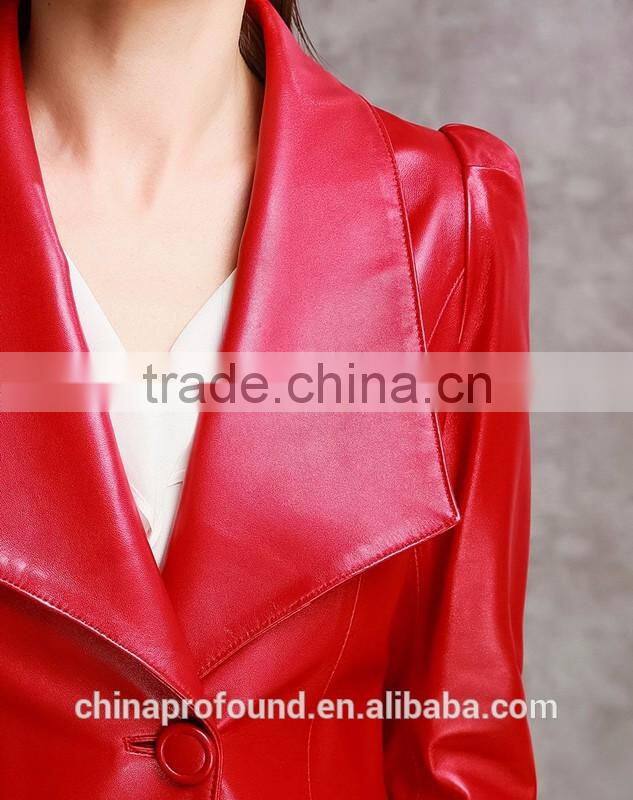 New Fashion PU Leather Jacket For Women