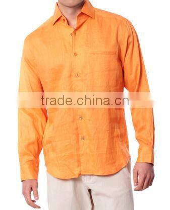 Men's Custom Long Sleeve Linen Shirt