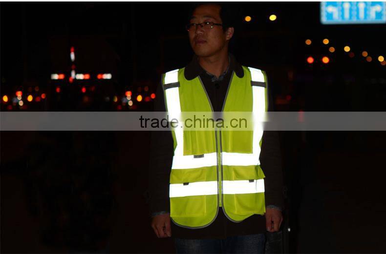 high visible reflective vest , custom made reflective vest factory