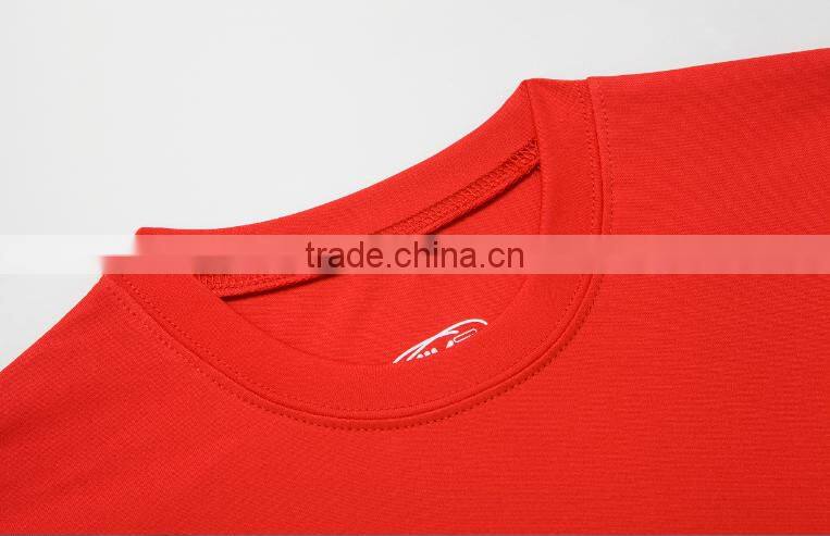 2017 hot sale 100%polyester short sleeve mens t shirt o-neck cusual t shirt