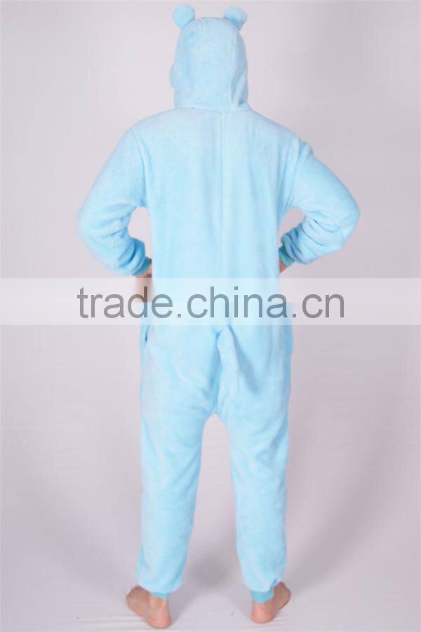 Custom printed adult men mascot animal hippo party costume