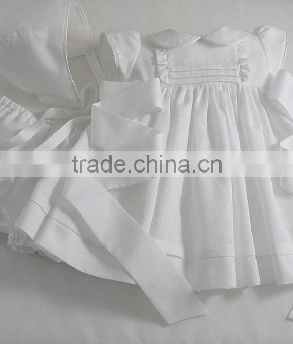 2017 Hot Selling Fashion White Baby Girl Clothing Set
